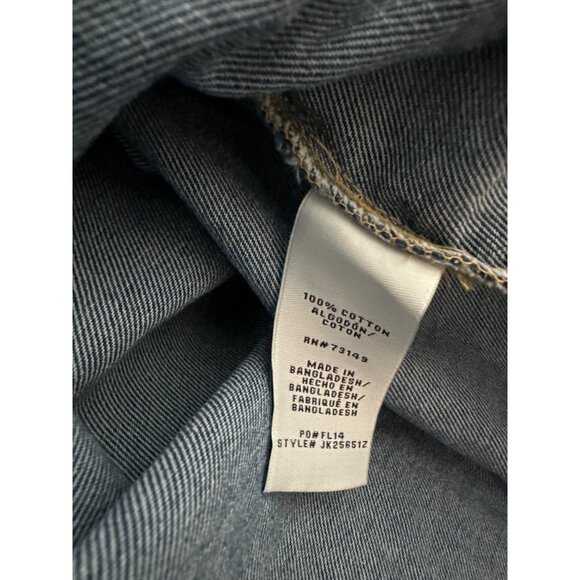 Boom Boom Jeans FAITH Denim Shirt Hi Lo Jean Shacket Custom Painted Size 1X - Picture 10 of 10